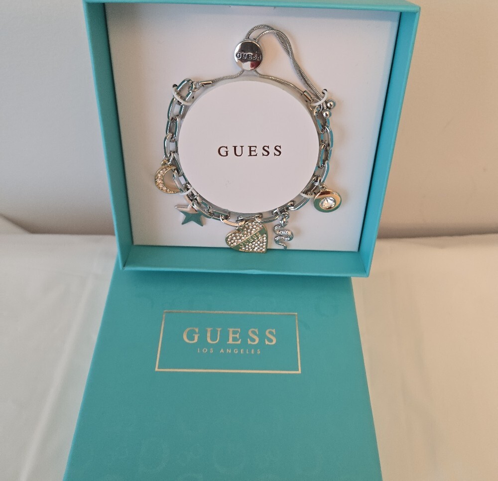 ✨ GUESS Silver Charm Bracelet – Adjustable - Picture 8 of 10